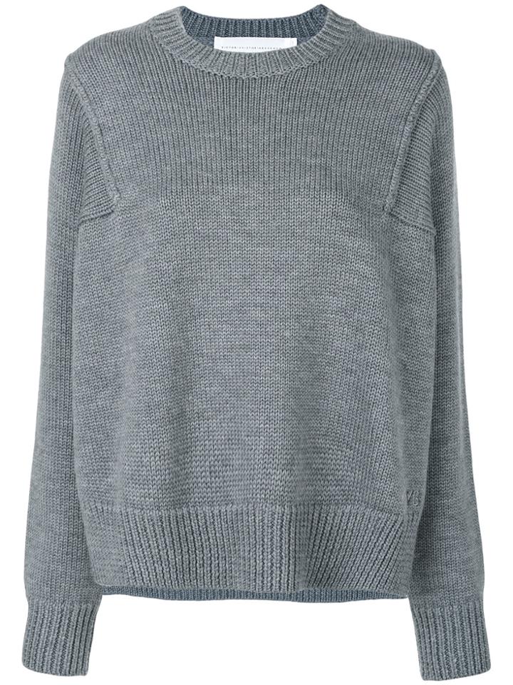 Victoria Victoria Beckham Crew-neck Jumper - Grey