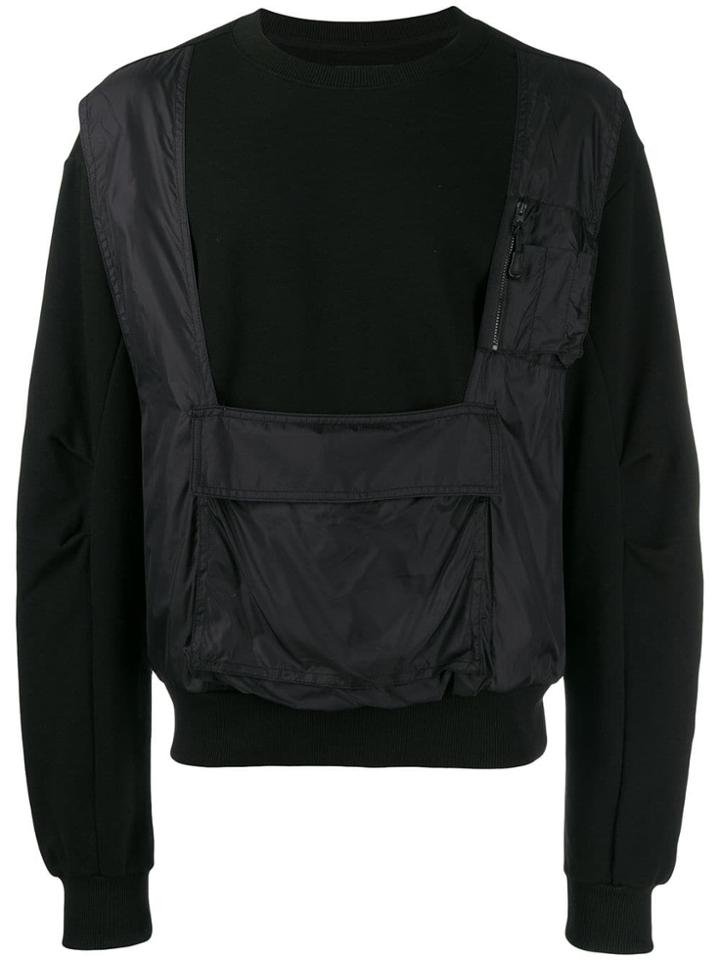 D.gnak Vest Layered Sweatshirt - Black