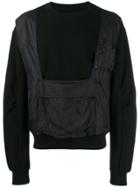 D.gnak Vest Layered Sweatshirt - Black