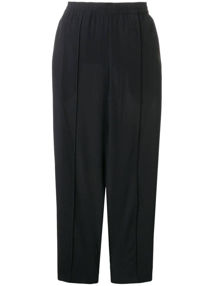Joseph Exposed Seam Cropped Trousers - Black