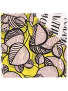 Luisa Cerano Leaf Print Scarf - Pink