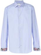 Paul Smith - Paisley Cuff Shirt - Men - Cotton - 17, Blue, Cotton