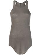 Rick Owens Slim Fit Sheer Tank Top - Grey