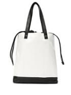 Mara Mac Bicolor Tote Bag - White