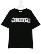 Moschino Kids Teen Logo Printed T-shirt - Black