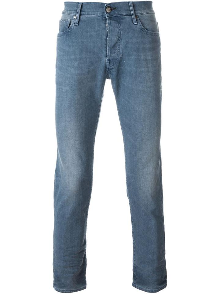 Htc Hollywood Trading Company Sunset Skinny Jeans, Men's, Size: 36, Blue, Cotton/spandex/elastane