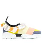 Emilio Pucci Ruffle Strap Sneakers - Yellow & Orange