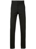 Oamc Satin Stripe Detail Trousers - Black