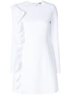 Msgm Ruffle Detail Dress - White