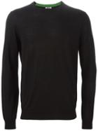 Kenzo Crew Neck Sweater, Men's, Size: Small, Black, Wool