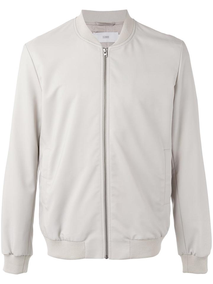 Closed Zip Up Bomber Jacket, Men's, Size: Small, Nude/neutrals, Nylon/viscose/virgin Wool