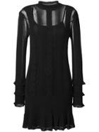 Twin-set Longsleeved Knitted Dress - Black