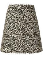 A.p.c. Leopard Print Skirt - Neutrals