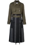 Derek Lam 10 Crosby 2-in-1 Trench Coat - Green