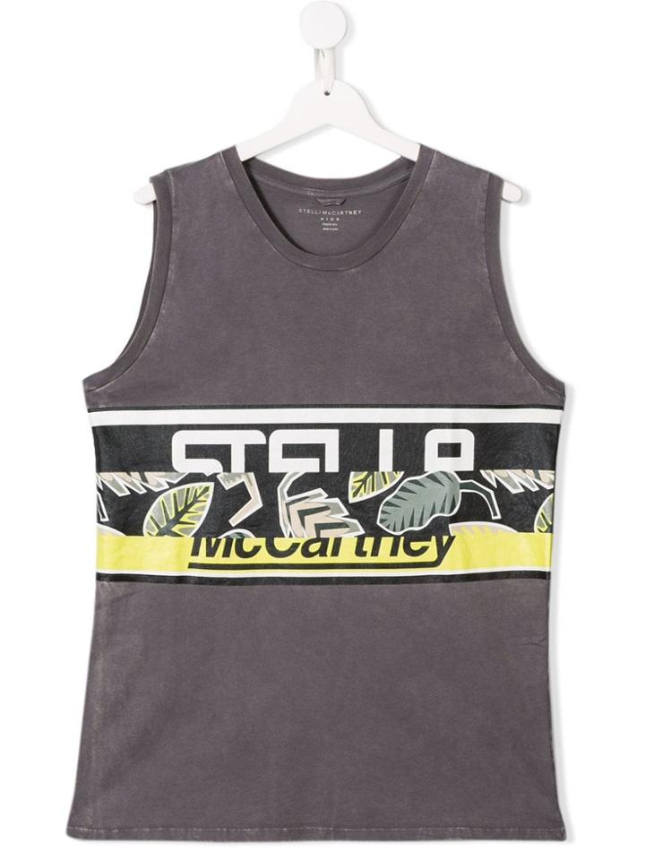 Stella Mccartney Kids Graphic Print Tank Top - Grey