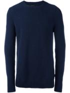 Barbour Heritage 'bearsden' Crew Neck Jumper, Men's, Size: Medium, Blue, Cotton