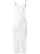 Each X Other Ribbed Knit Midi Dress - White
