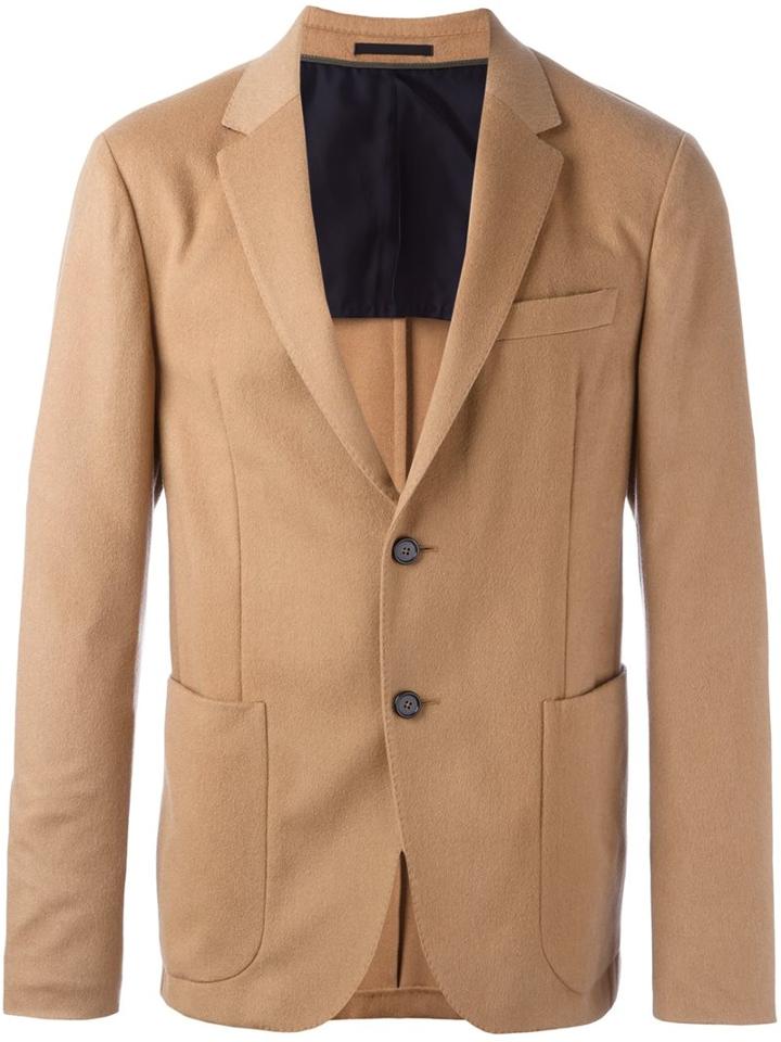 Z Zegna Classic Blazer, Men's, Size: 50, Nude/neutrals, Cupro/camel Hair/wool