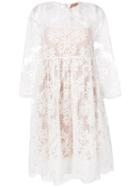 Nº21 Lace Skater Dress - White