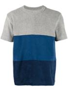 Howlin' - Colourblock T-shirt - Men - Cotton/polyester - Xl, Grey, Cotton/polyester
