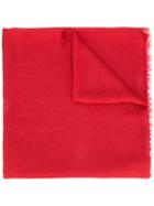 Gucci - Gg Jacquard Shawl - Women - Silk/wool - One Size, Red, Silk/wool