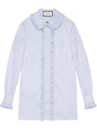 Gucci - Oxford Shirt - Women - Cotton - 46, Women's, Blue, Cotton