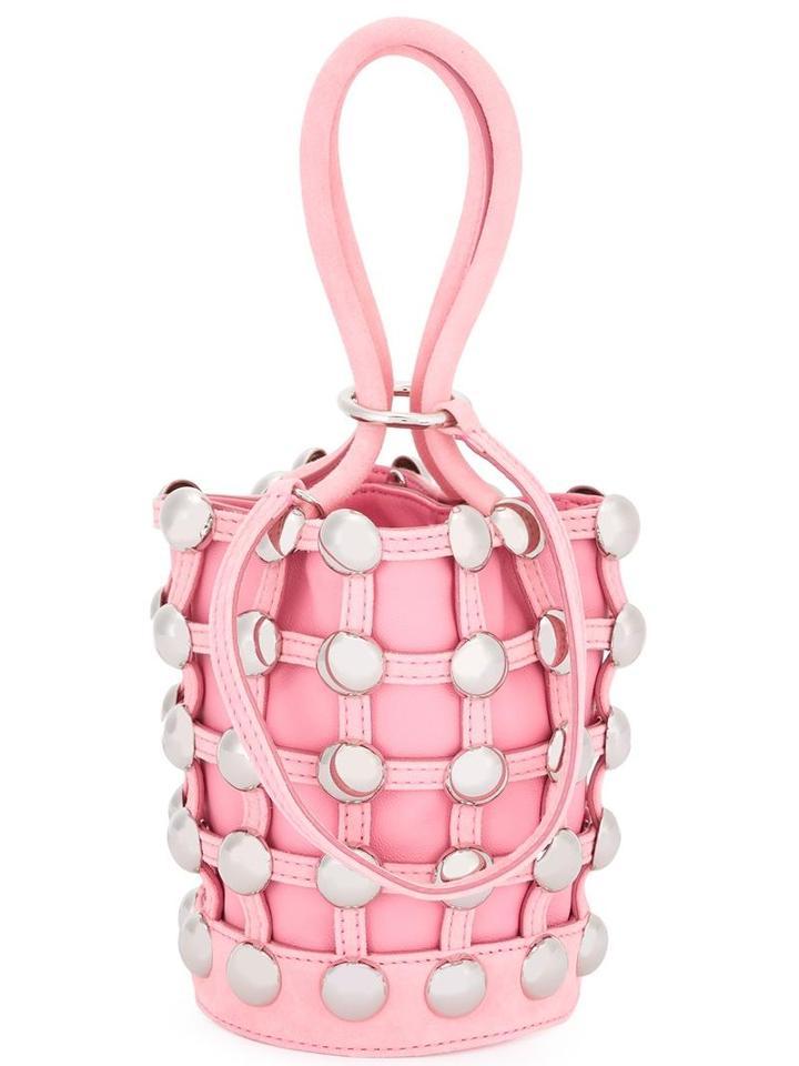 Alexander Wang Mini 'roxy' Bucket Tote, Women's, Pink/purple, Leather/metal