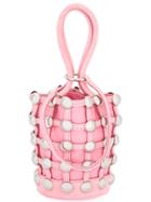 Alexander Wang Mini 'roxy' Bucket Tote, Women's, Pink/purple, Leather/metal