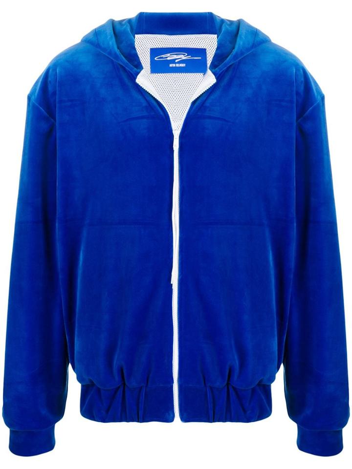 Anton Belinskiy Hooded Track Jacket - Blue