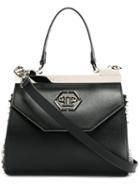 Philipp Plein Shoulder Bag, Women's, Black, Calf Leather/polyester