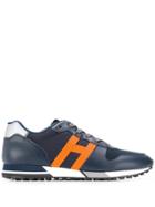 Hogan Low Top Lace Up Sneakers - Blue