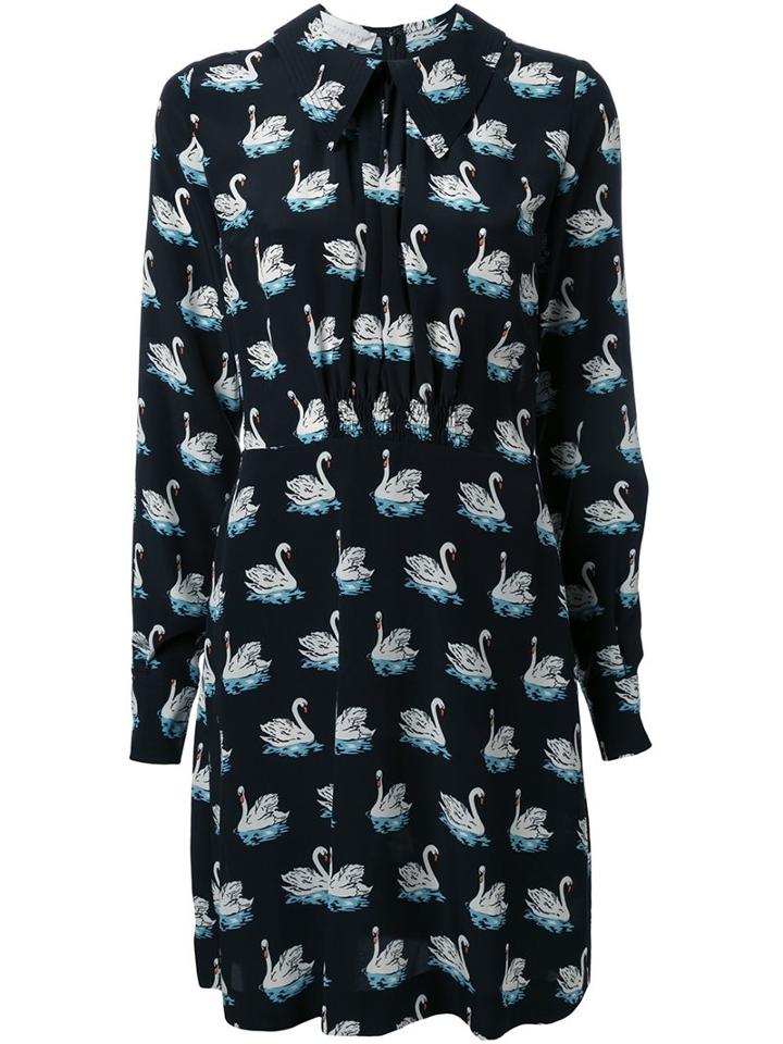 Stella Mccartney 'geraldine' Swan Mini Dress