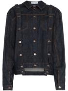 Delada Multi-button Denim Jacket - Blue