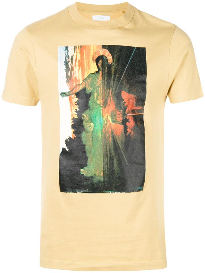 Facetasm Printed Crewneck T-shirt - Nude & Neutrals