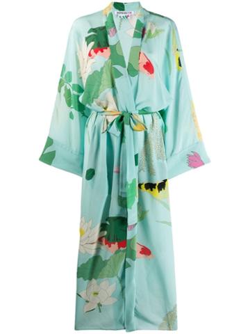 Bernadette Peignoir Kimono Dress - Blue