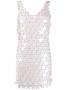 Paco Rabanne Star Chain-link Dress - Neutrals