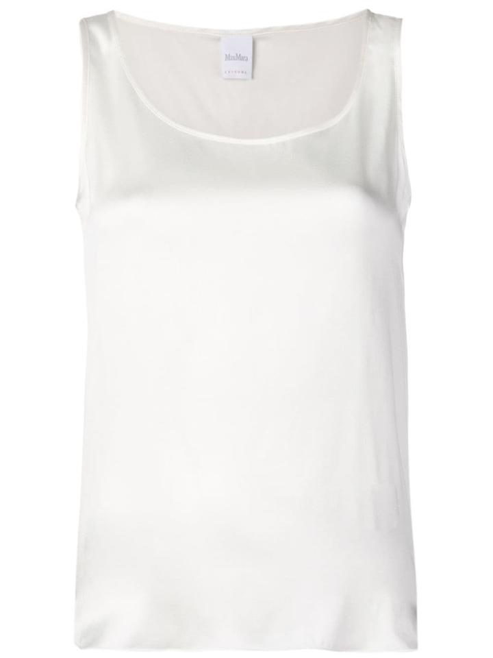 Max Mara Silk Tank Top - White