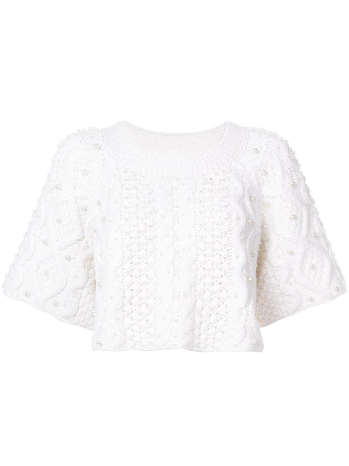 Co - Knitted Top - Women - Cashmere/wool - S, White, Cashmere/wool