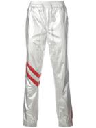 God's Masterful Children Astro Faux-leather Trousers - Silver