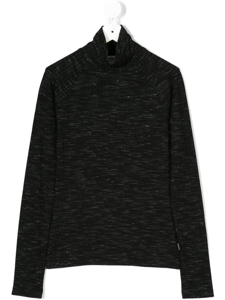 Dkny Kids Funnel Neck Top - Grey