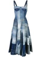 Dolce & Gabbana Patch Detail Dress - Blue