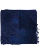 Valentino Lace Detail Scarf - Blue