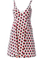 Victoria Victoria Beckham Strawberry Appliqué Mini Dress