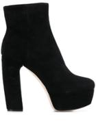 Miu Miu Platform Ankle Boots - Black