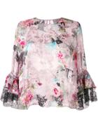 Preen By Thornton Bregazzi Tara Blouse - Pink & Purple