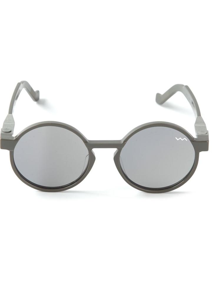 Vava 'wl000' Round Sunglasses, Adult Unisex, Grey, Acetate