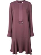 Tibi Triacetate Drop Waist Dress - Purple