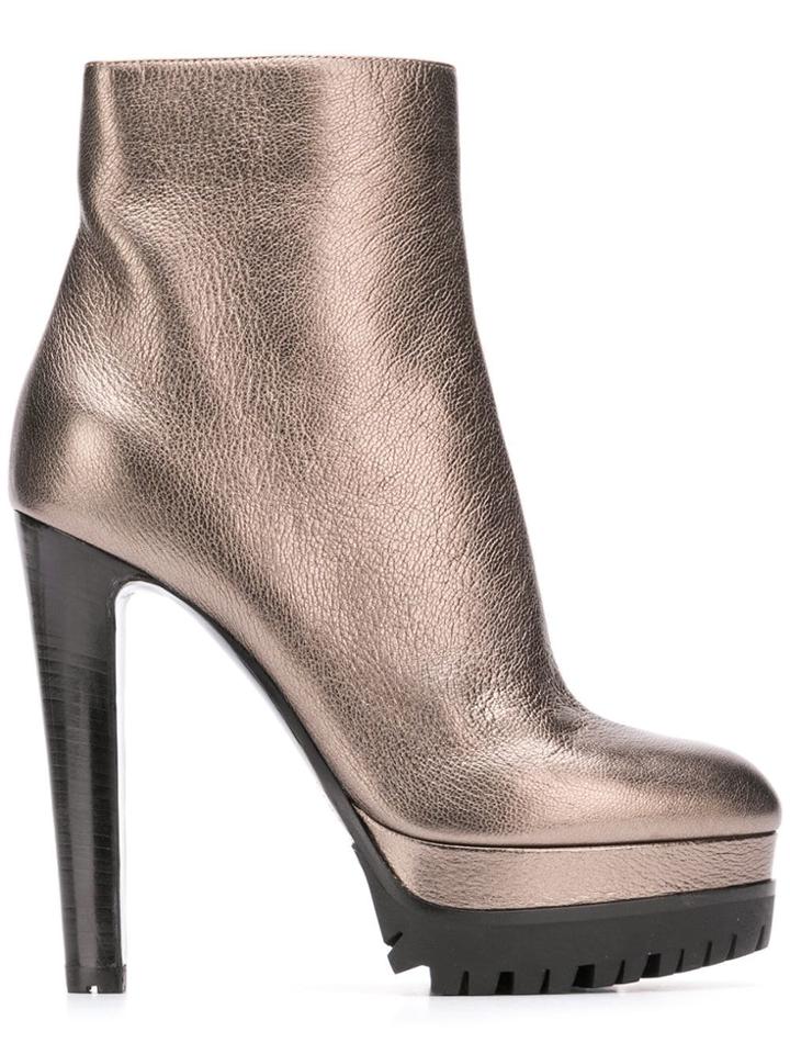 Sergio Rossi Ankle Boots - Gold