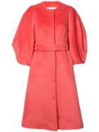 Delpozo Belted Coat - Pink