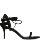 Giuseppe Zanotti Design Strappy Sandals, Women's, Size: 40, Black, Suede/leather